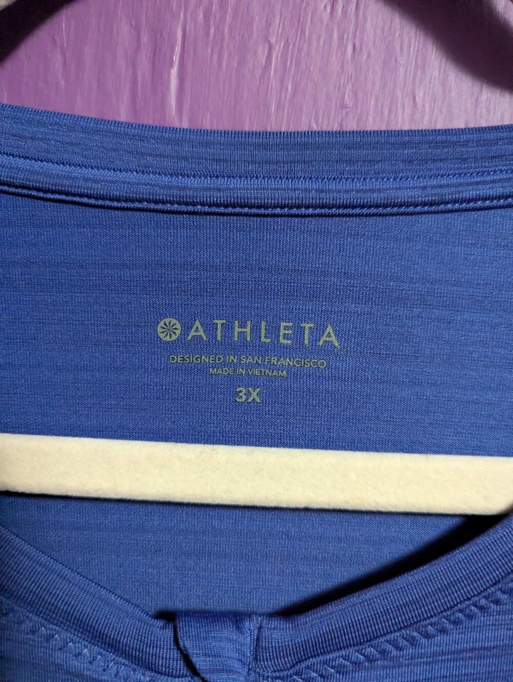 Athleta Merlin Blue Pacifica Illume UPF Sun Protection Fitted Tank Top 3X 22 24 - Picture 4 of 5